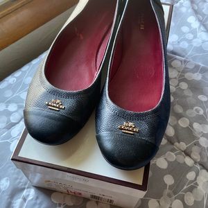 Coach Black and Red Flats (SAIDEY)